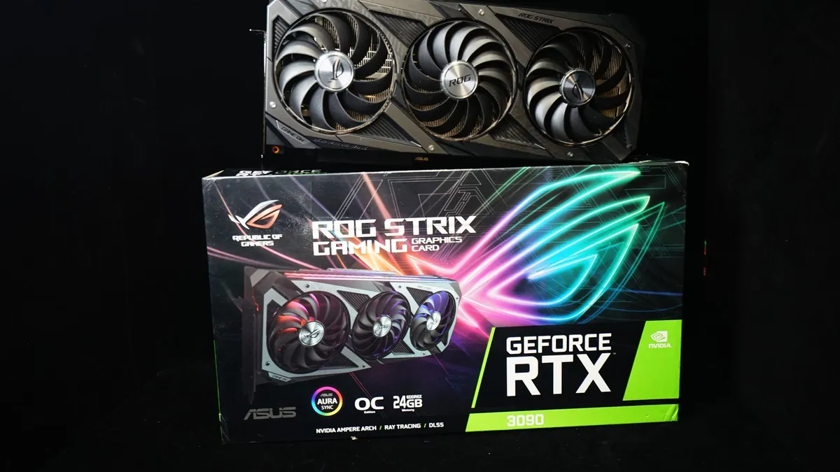 RTX 3090 24GB ROG Black GPU photo 1