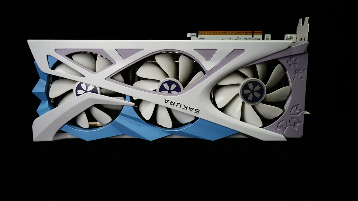 RX 9070xt 16GB Atlantis Sakura 🌸 Yeston GPU photo 1