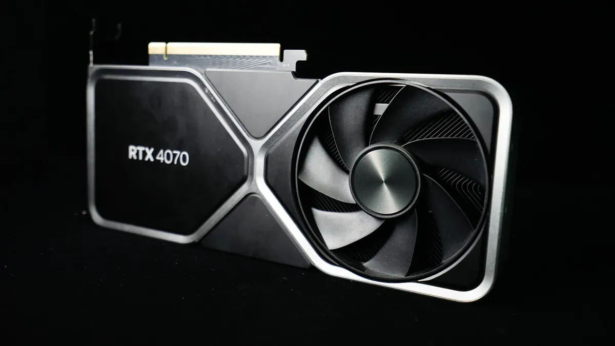 NVIDIA RTX 4070 12GB Founders Edition GPU (GDDR6X)