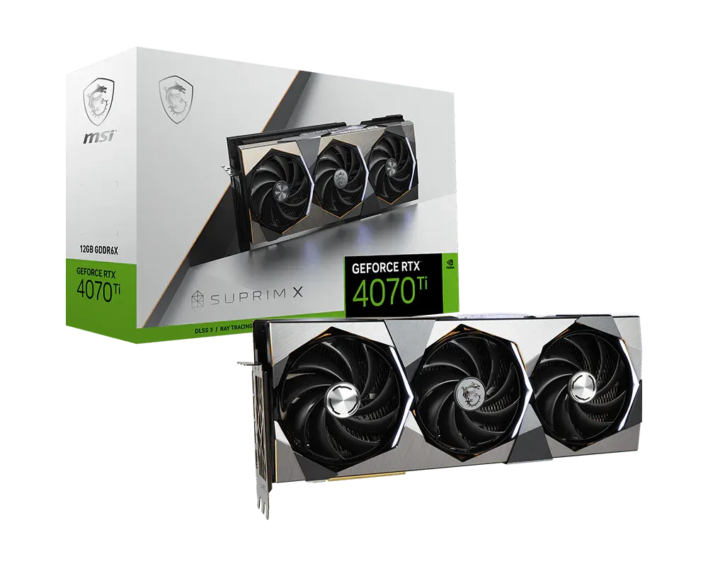 MSI RTX 4070 Ti Suprim X 12GB GPU (manufacturer photo)